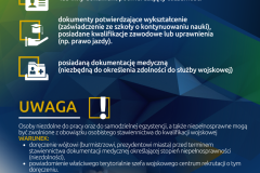 KW-plakaty-green - kwalifikacja co ze sobą zabrać