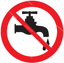 znaczek braku wody