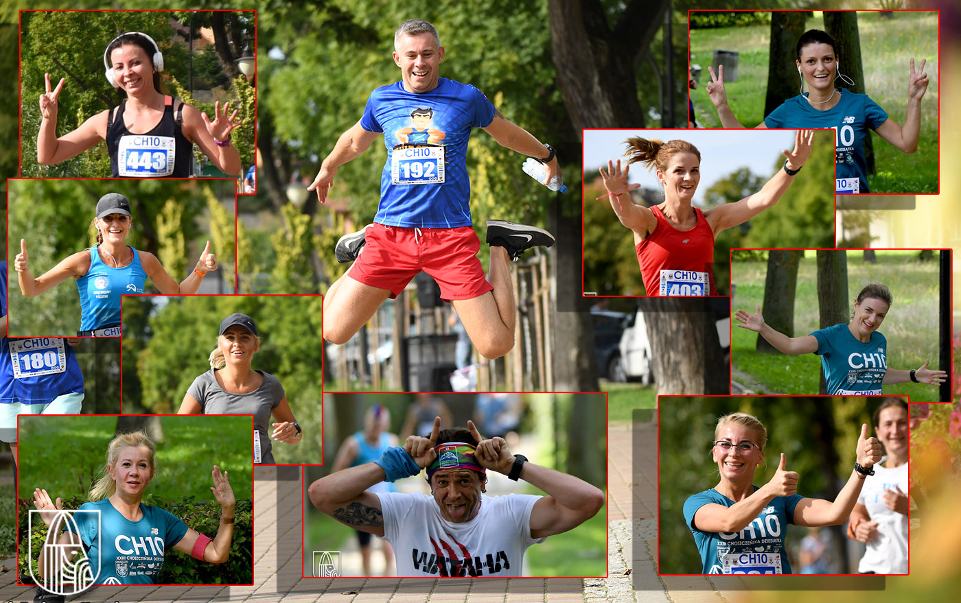 biegacze biorący udział w Choszczeńskiej Dziesiątce