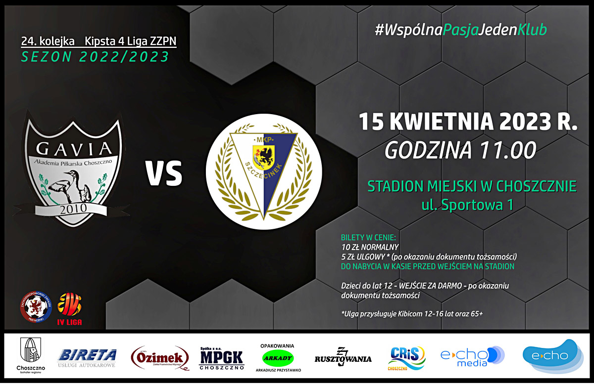 mecz piłkarski Gavia Choszczno – MKP Szczecinek