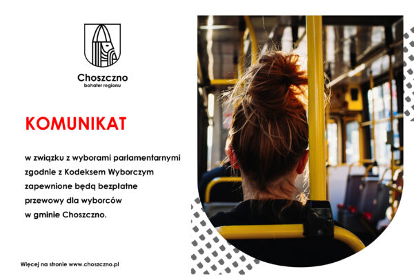 Komunikat: bezpłatny przewóz wyborców z Gminy Choszczno