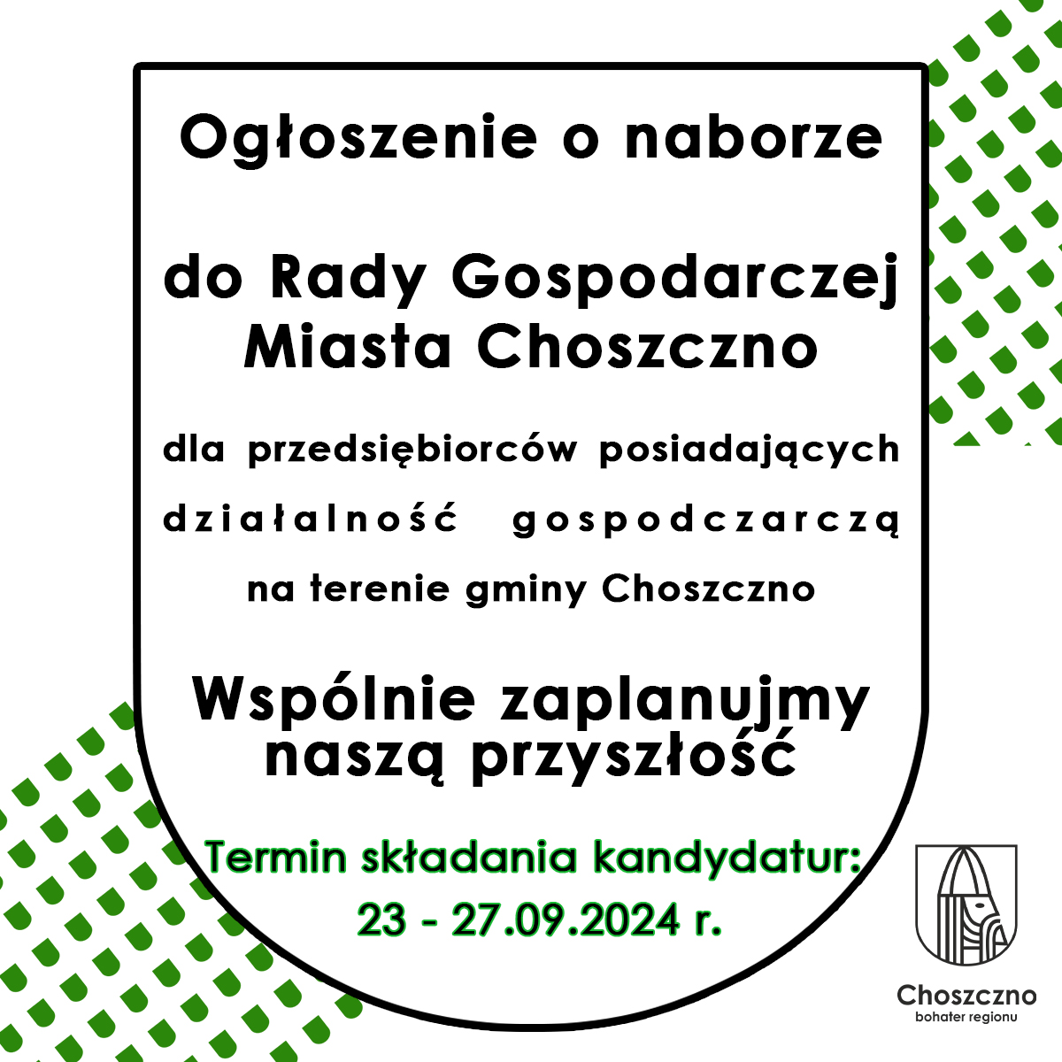 Nabór do Rady Gospodarczej Miasta Choszczno